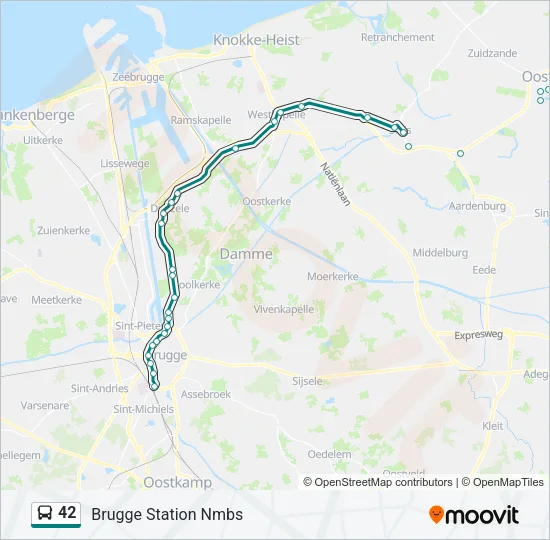 42 Bus Line Map