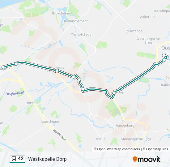 42 Bus Line Map