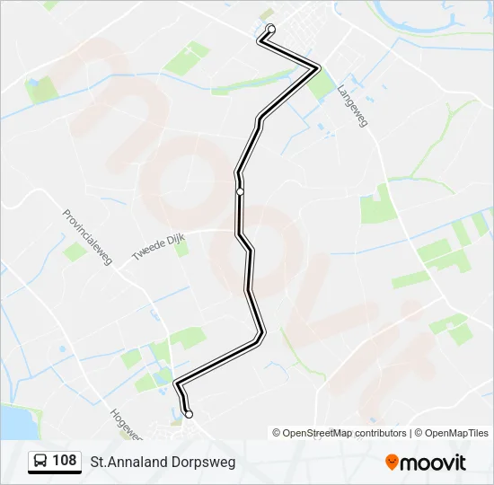 108 Bus Line Map