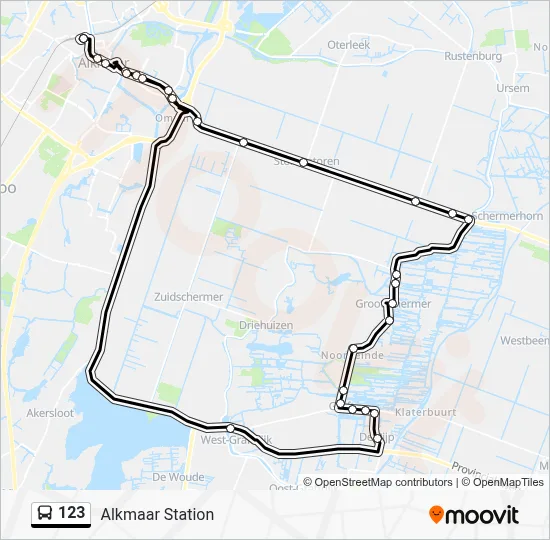 123 Bus Line Map