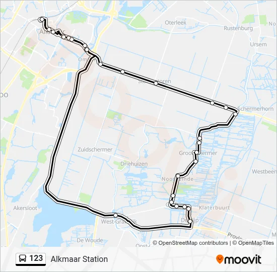 123 Bus Line Map