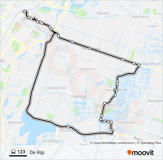 123 Bus Line Map