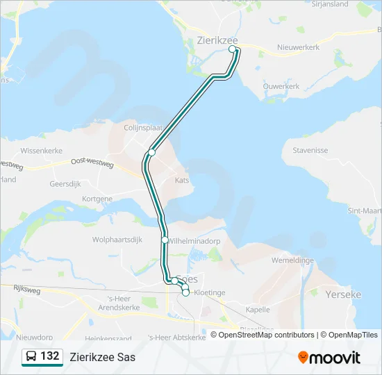 132 Bus Line Map