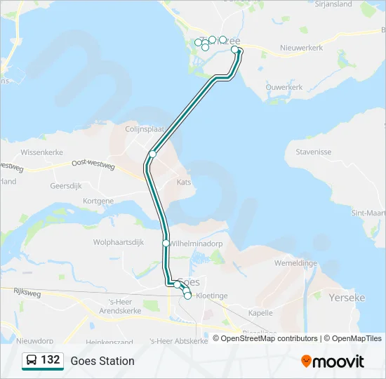 132 Bus Line Map