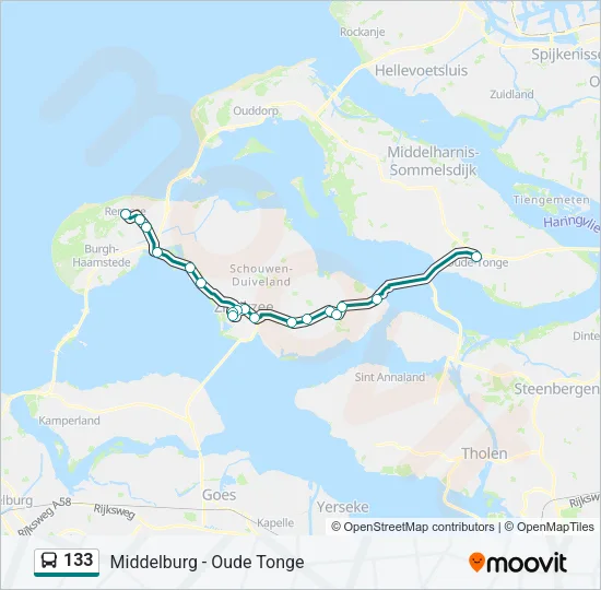 133 Bus Line Map