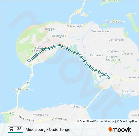 133 Bus Line Map