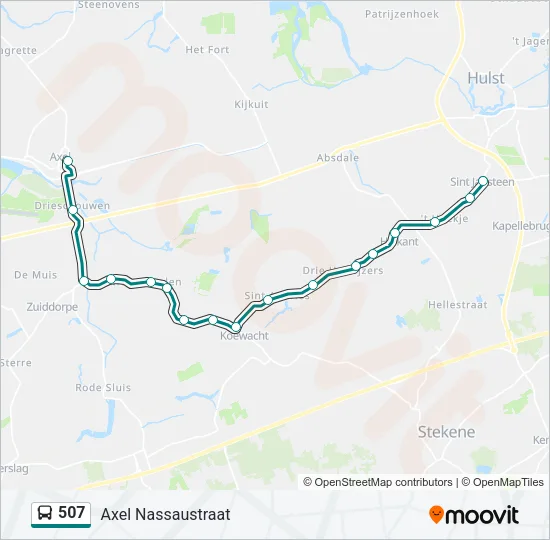 507 Bus Line Map