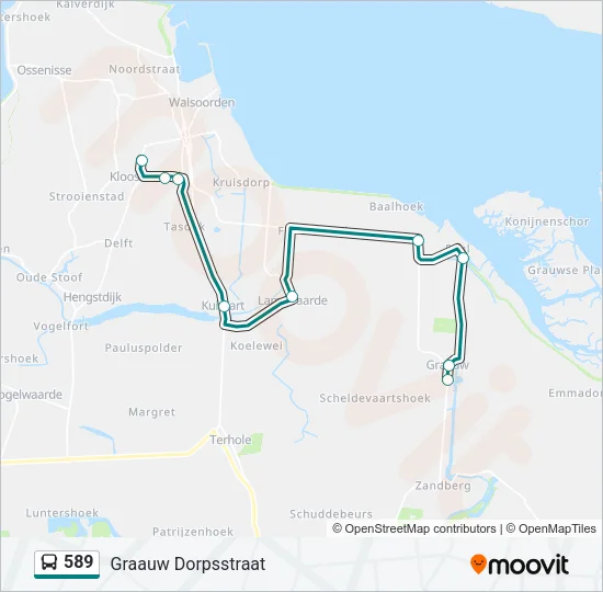 589 Bus Line Map