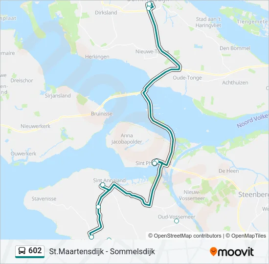 602 Bus Line Map