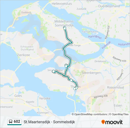 602 Bus Line Map