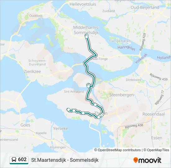 602 Bus Line Map