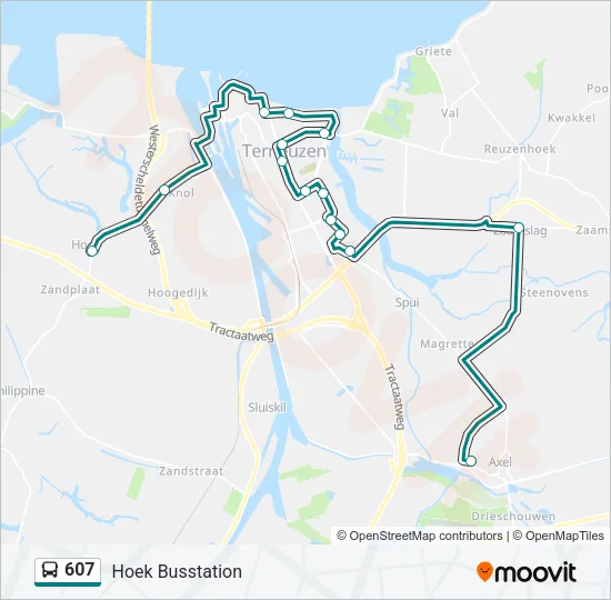 607 Bus Line Map