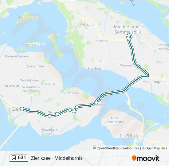 631 Bus Line Map