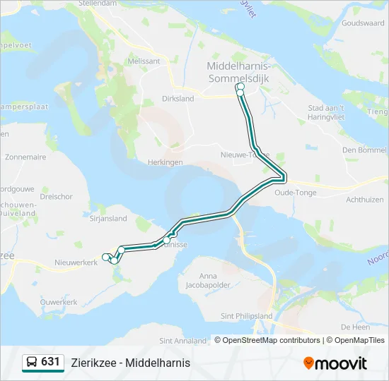 631 Bus Line Map
