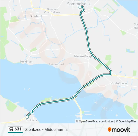 631 Bus Line Map