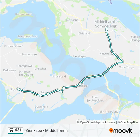 631 Bus Line Map