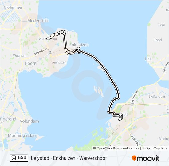 650 Bus Line Map