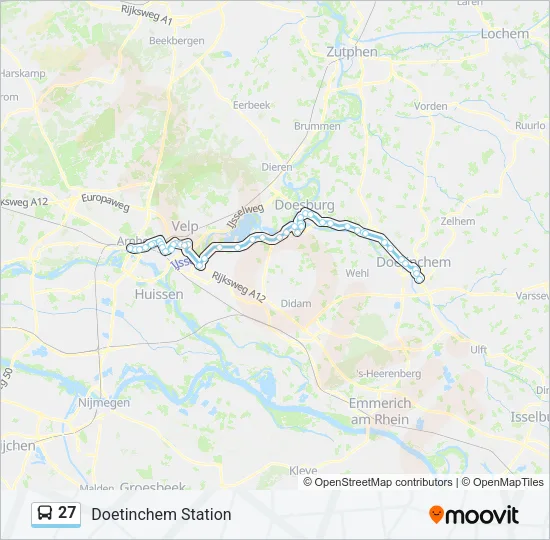 27 Bus Line Map