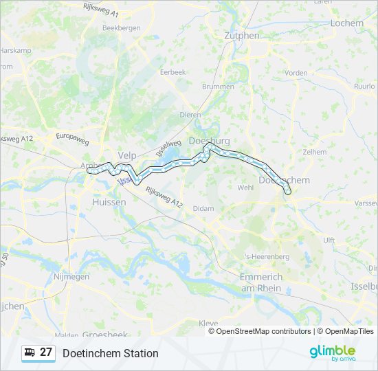 27 Route: dienstregelingen, en kaarten - Doetinchem Station (Bijgewerkt)