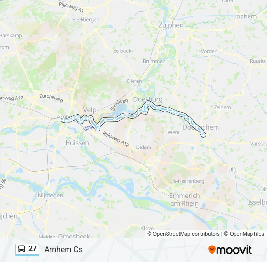 27 Bus Line Map