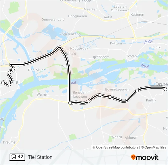42 Bus Line Map