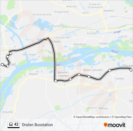 42 Bus Line Map