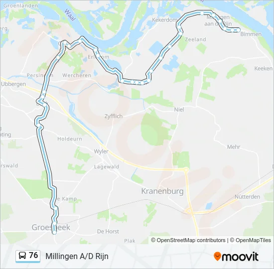 76 Bus Line Map
