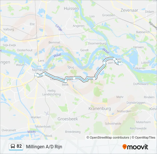 82 Bus Line Map