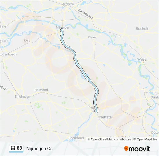 83 Bus Line Map