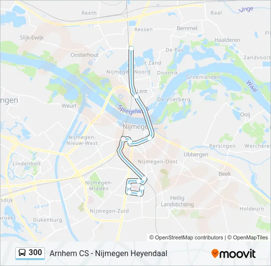 300 Bus Line Map