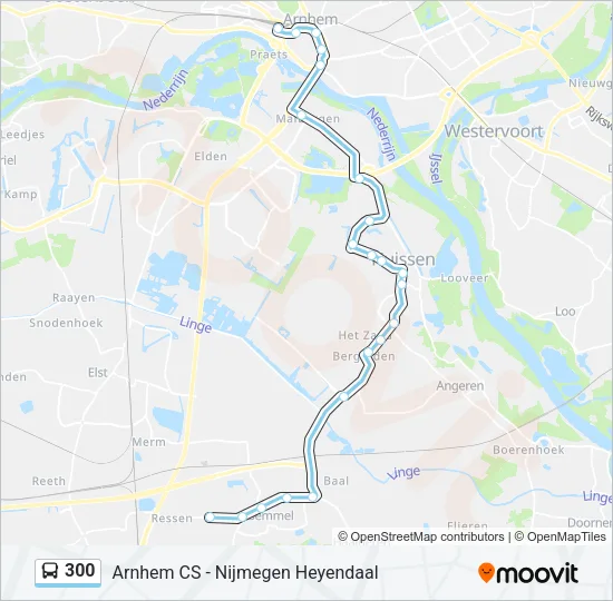 300 Bus Line Map