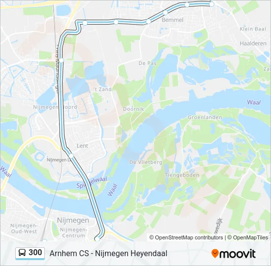 300 Bus Line Map