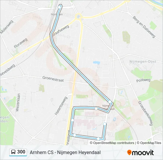 300 Bus Line Map