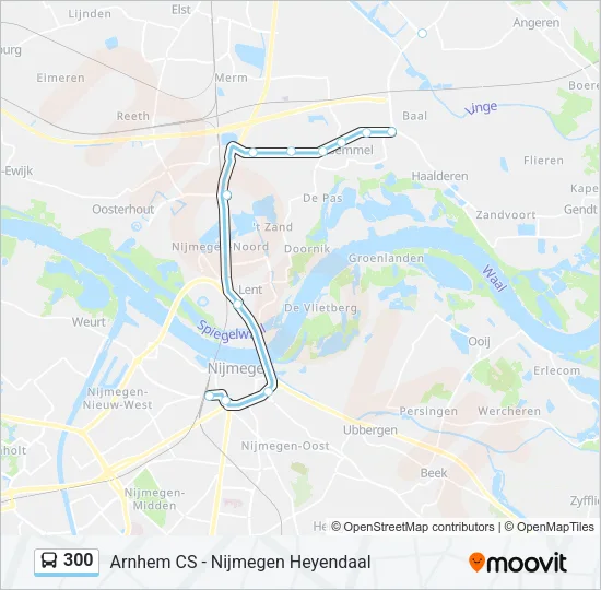 300 Bus Line Map