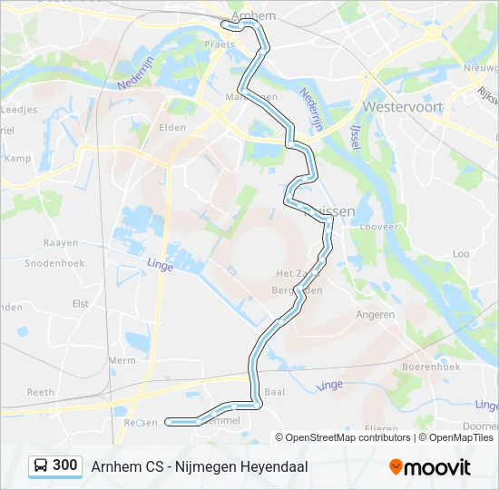300 Bus Line Map