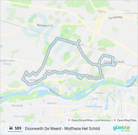 589 bus Line Map