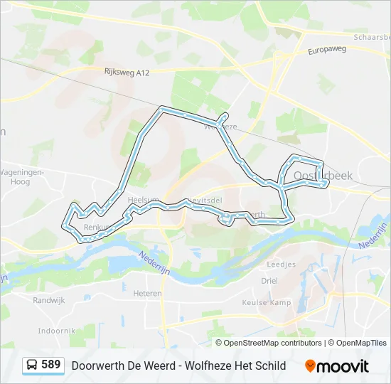 589 Bus Line Map