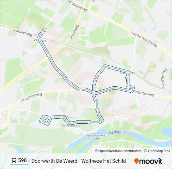 590 Bus Line Map