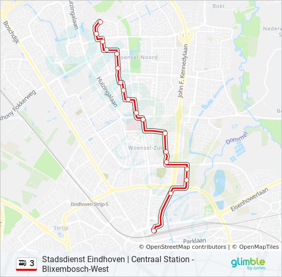 Preek financieel Stof 3 Route: dienstregelingen, haltes en kaarten - Blixembosch West (Bijgewerkt)
