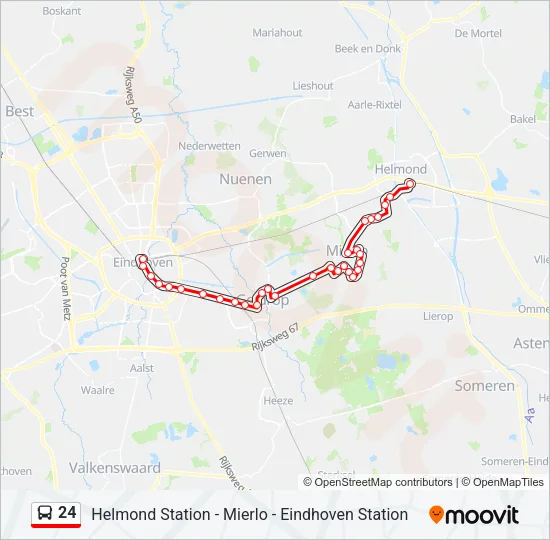 24 Bus Line Map