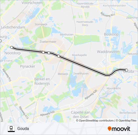 STOPBUS I.P.V. TREIN Train Line Map