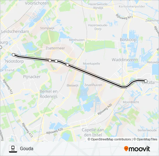 STOPBUS I.P.V. TREIN Train Line Map