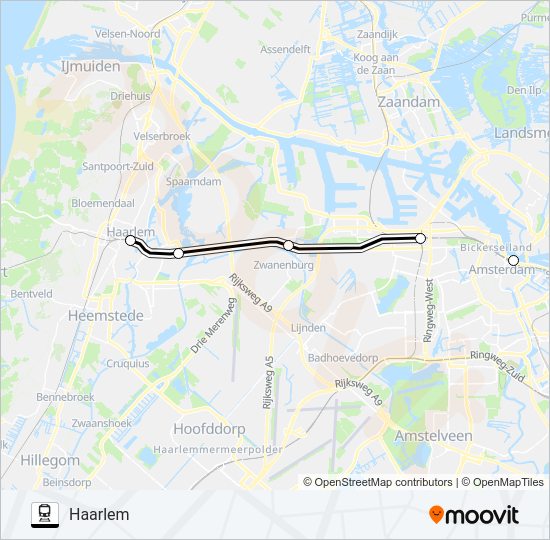 STOPBUS I.P.V. TREIN Train Line Map
