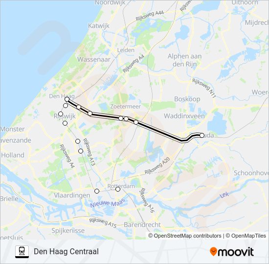 STOPBUS I.P.V. TREIN Train Line Map