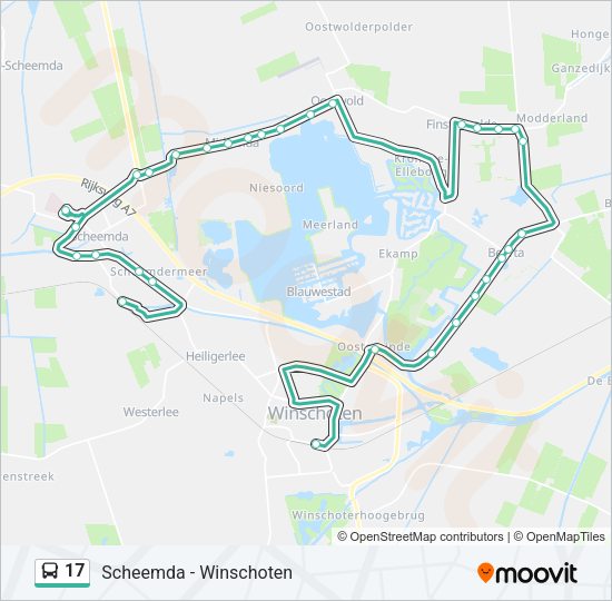 17 Bus Line Map