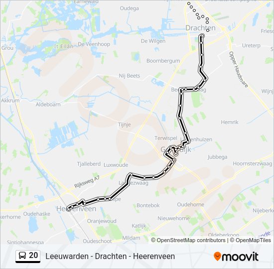 20 Bus Line Map
