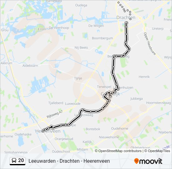 20 Bus Line Map