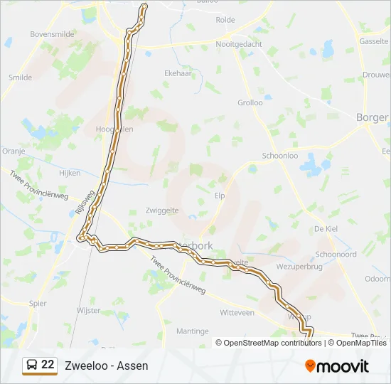 22 Bus Line Map