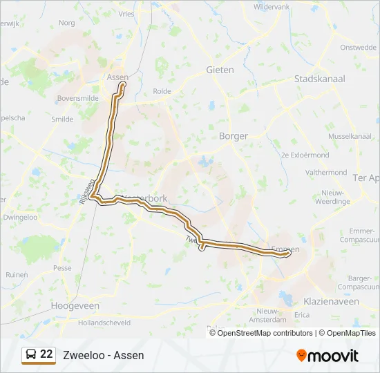 22 Bus Line Map