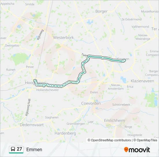27 Bus Line Map